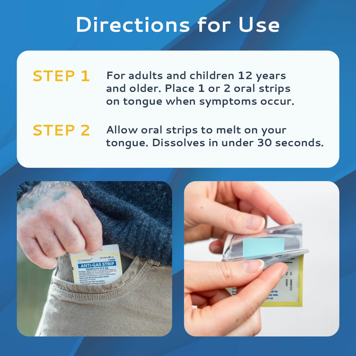 Calmour Fast-Relief Anti-Gas Strips