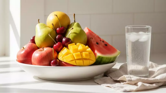 Common fruits that may cause gas, including apples, pears, and cherries