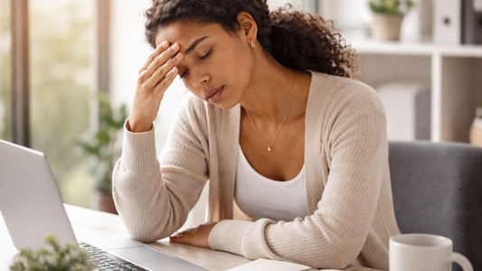 Person experiencing fatigue and tiredness from vitamin B12 deficiency symptoms