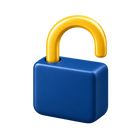 An open padlock, cancel anytime