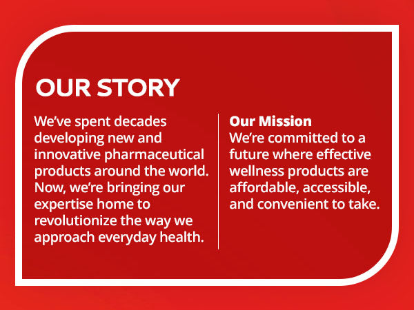 Text describing Calmour's mission and vision to provide affordable, innovative pharmaceutical products