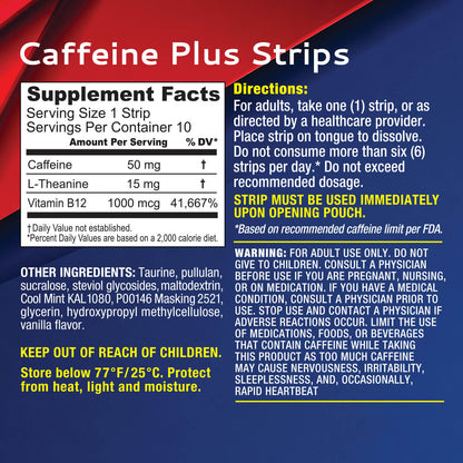 Calmour Caffeine Plus Strips