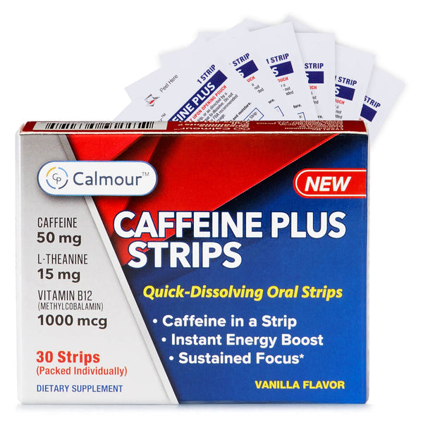 Calmour Caffeine Plus Strips 30 Strips (Most Popular)