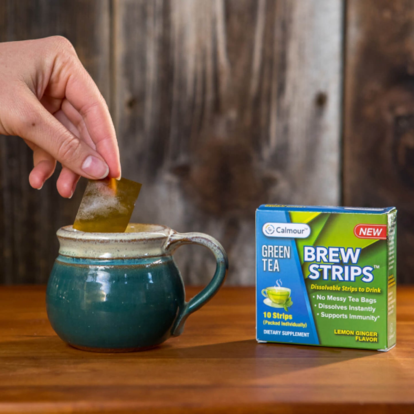 Calmour Green Tea Energy Brew Strips