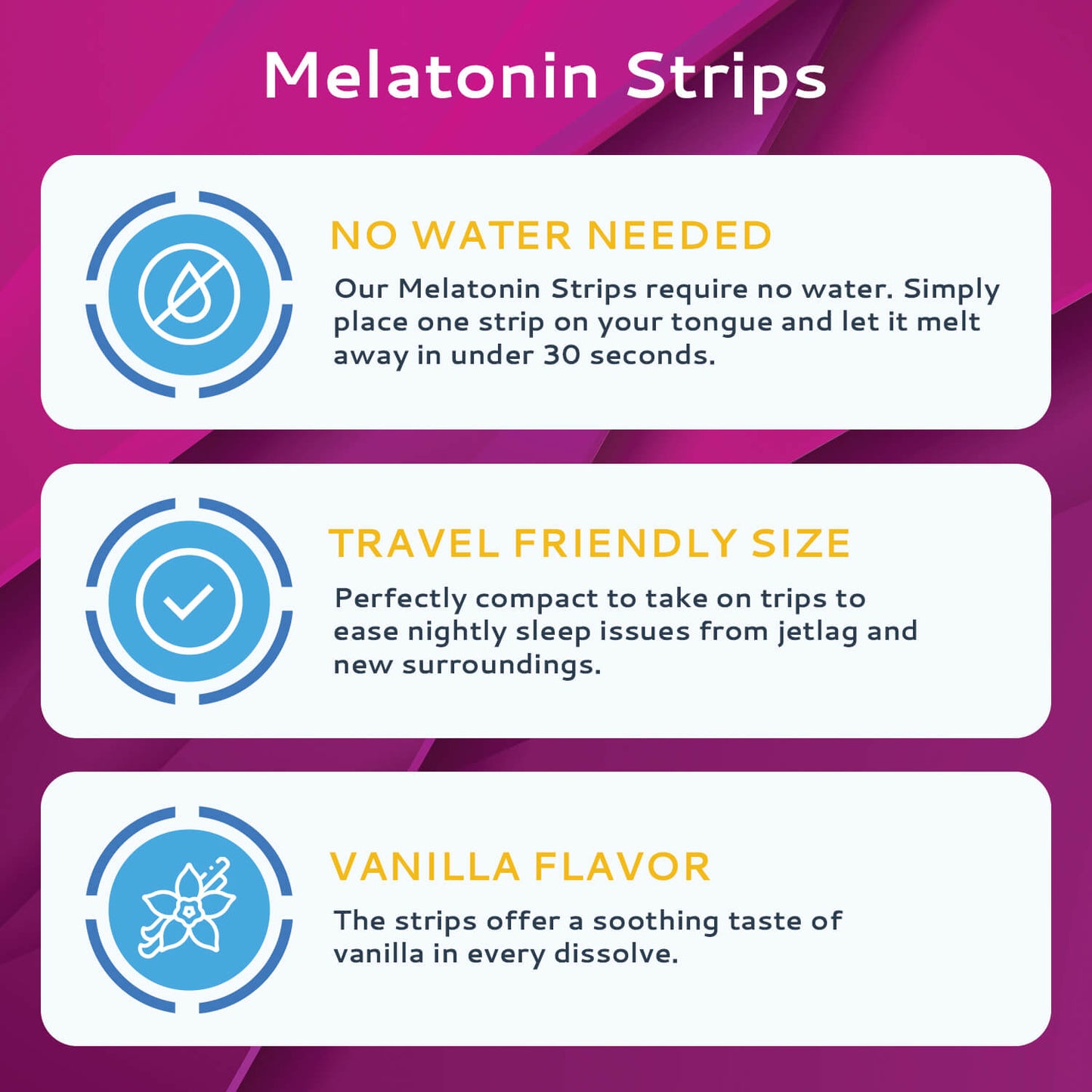 Calmour Sleep Support Melatonin Strips