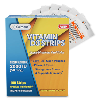 Calmour Immune Boost Vitamin D3 Strips