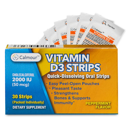 Calmour Immune Boost Vitamin D3 Strips