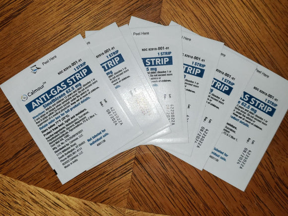 Six individually sealed Calmour sachets