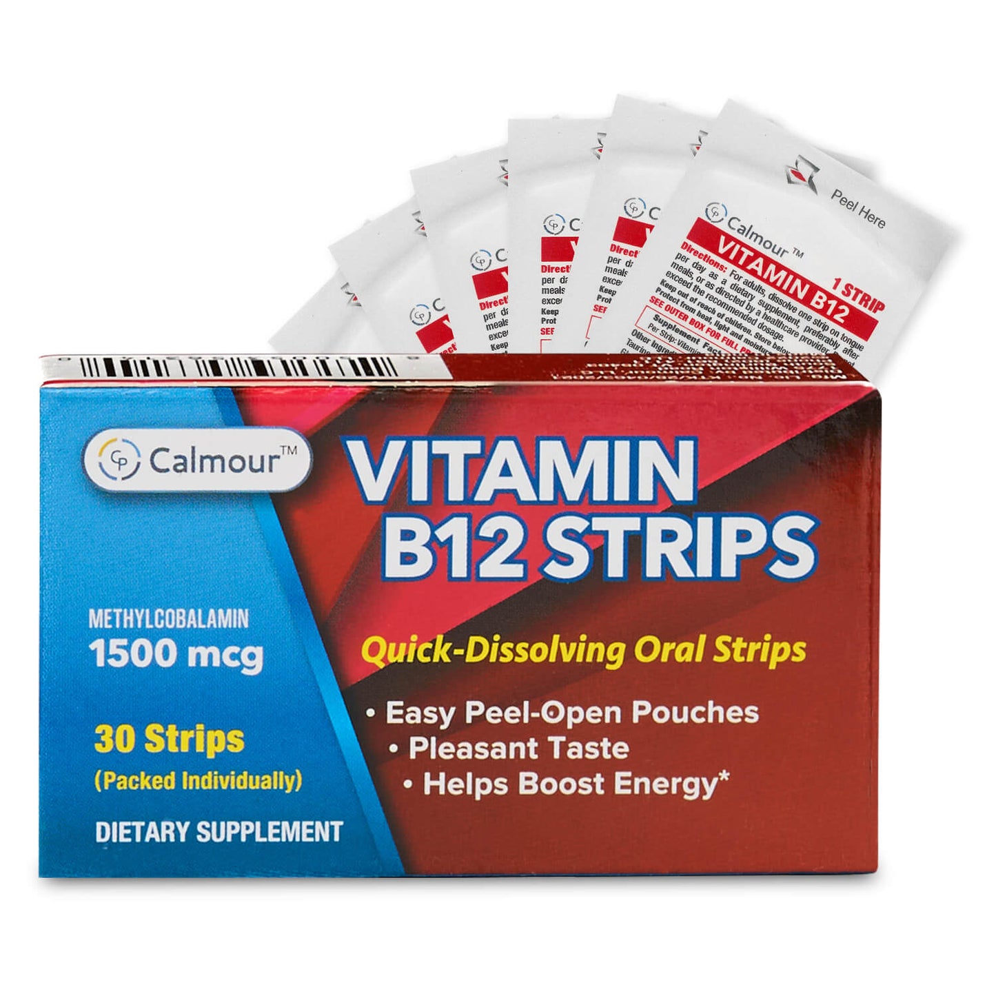 Calmour Instant Energy Vitamin B12 Strips 30 Strips